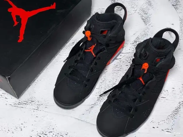 One Kick OG 384664-060 6 Retro Air Jordan Black Infrared 0703